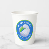 インナーピースの鳩バルーンで駆動 紙コップ (裏面)