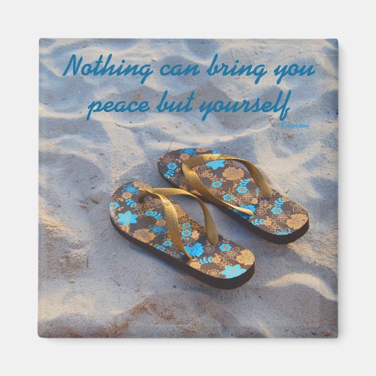 インナーピースインスピレーションのモットラルフウォルドエマーソン マグネット (正面)