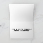 インナーブラット誕生日ギフトカードグリーティングカード カード (内部)