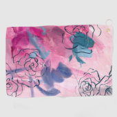 インナーミュージック-フローラスケッチ ゴルフタオル (横)