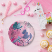 インナーミュージック-フローラスケッチ ペーパープレート (パーティー)