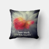 インナー美しいダリアフラワーワ感動的ーズ  クッション (裏面)