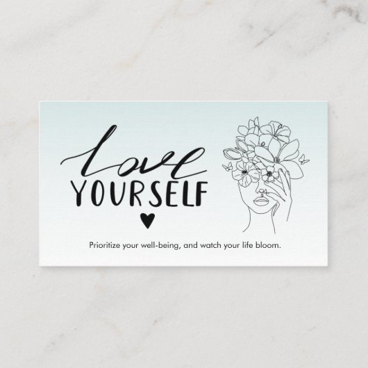 インナー開花ウィメンズウェルネスコースビジネスカード 名刺 (裏面)