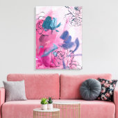 インナー音楽 – フローラスケッチ キャンバスプリント (インサイチュ (リビング))