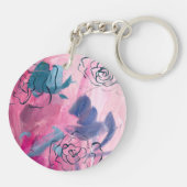 インナー音楽 – フローラスケッチ キーホルダー (裏面)