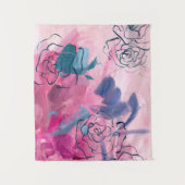 インナー音楽 – フローラスケッチ タペストリー (正面)