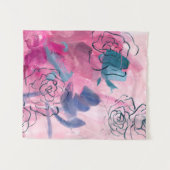 インナー音楽 – フローラスケッチ タペストリー (正面(横))