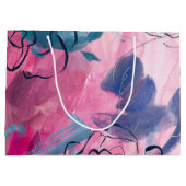 インナー音楽 – フローラスケッチ ラージペーパーバッグ (裏面)