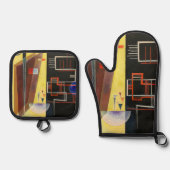 インナー・アライアンス、カンディンスキー 鍋つかみ&鍋敷きセット (正面)