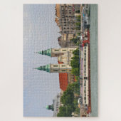 インナー・シティ・チャーチとボート，ブダペスト，ハンガリー ジグソーパズル (縦)