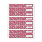 インヌエンドピンク住所 シール ラップアラウンドラベル (シート)