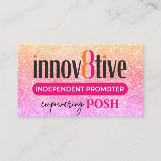 インノフ8ポジティブサンキューカード 名刺 (裏面)