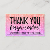 インノフ8ポジティブサンキューカード 名刺 (正面)