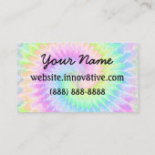 インノフ8ポジティブ絞り染め名刺デザイン 名刺 (裏面)