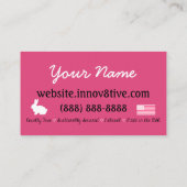 インノフ8ポジティブ絞り染め名刺デザイン 名刺 (裏面)