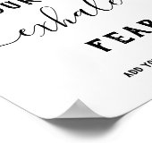 インハレエクシェール白黒ヨガ引用文ポスター ポスター (角)