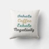 インハレコーヒーエキシェールネガティビティ装飾用クッション クッション (裏面)