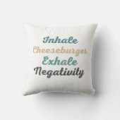 インハレチーズバーガーEXHALEネガティビティ装飾用クッション クッション (裏面)