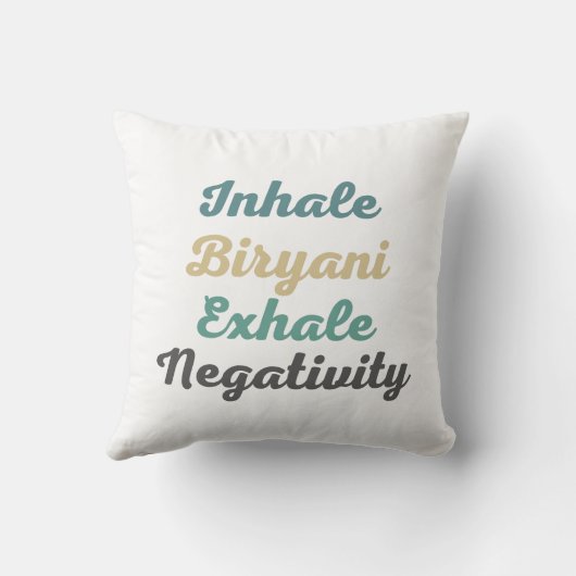 インハレビリヤニエクシェールネガティビティ装飾用クッション クッション (裏面)