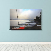 インバネス・キャンバスの湖側プリント23x15 キャンバスプリント (インサイチュ (ウッドフロア))