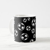 インバースサッカー/サッカーカラーボールパターン コーヒーマグカップ (正面左)