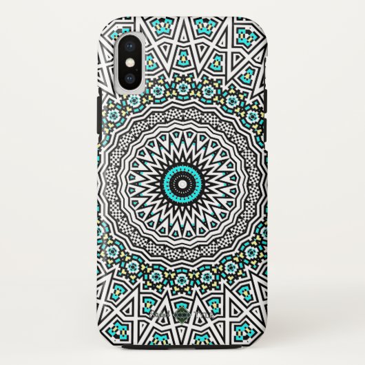 インバートモザイク曼荼羅 Case-Mate iPhoneケース (裏面)