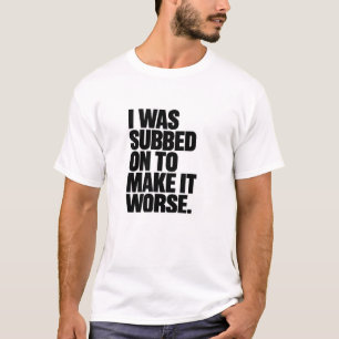 インパクトサブミームティー – サッカーカオスユーモアシャツ Tシャツ