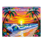 インパストスタイルの海岸アート カレンダー (カバー)