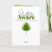 インパストスタイルの花瓶の黄色のひまわり シーズンカード (裏面)