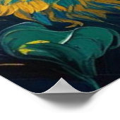 インパストスタイルひまわり大ポスター | ウォールアート (角)