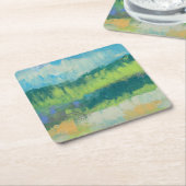 インパストフィールドII スクエアペーパーコースター (アングル)