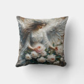 インパストフェイクレリーフ、 浮き彫りエンジェルアート装飾用クッション クッション (裏面)