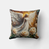 インパストフェイクレリーフ、 浮き彫りエンジェルアート装飾用クッション クッション (裏面)