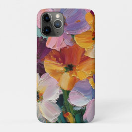 インパストフラワーペインティング iPhoneケース iPhone 11 Proケース