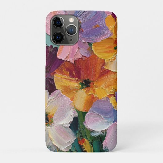 インパストフラワーペインティング iPhoneケース Case-Mate iPhoneケース (裏)