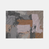 インパスト抽象芸術I フリースブランケット (正面(横))