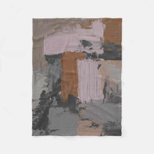 インパスト抽象芸術I フリースブランケット (正面)