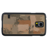 インパスト抽象芸術I CarvedメープルGalaxy S5スリムケース (正面(横))