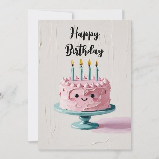 インパスト 誕生日ケーキ シーズンカード (正面)