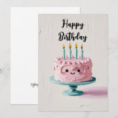 インパスト 誕生日ケーキ シーズンカード (正面/裏面)