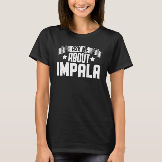 インパラについて聞いてね インパラ Tシャツ (正面)