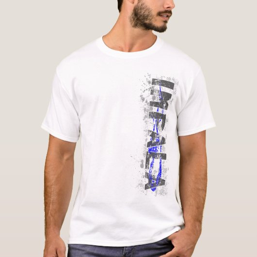 インパラのVertの青いv2 Tシャツ (正面)
