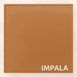 インパラブラウン色名 ガラスコースター