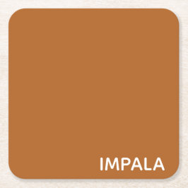 インパラブラウン色名 スクエアペーパーコースター