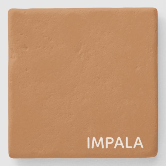 インパラブラウン色名 ストーンコースター (正面)