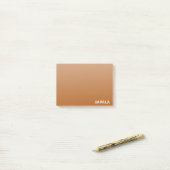 インパラブラウン色名 ポストイット (デスク上)