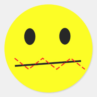 'インパルス制御顔STICKERS ラウンドシール