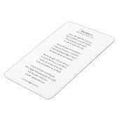 インビクタス詩感動的引用文冷蔵庫用マグネット マグネット (左側)