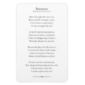 インビクタス詩感動的引用文冷蔵庫用マグネット マグネット (縦)