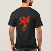 インビクトゥス・レッド・ドラゴンTシャツ黒 Tシャツ (裏面)